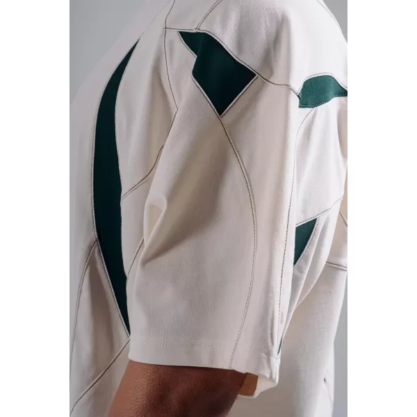  Oversized pump cover tričko NEBBIA PRIMAL 871 CREAM 