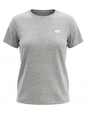Dámske tričko 4F WMM00TTSHF3308 COLD LIGHT GREY MELANGE
