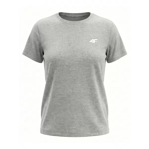  Dámske tričko 4F WMM00TTSHF3308 COLD LIGHT GREY MELANGE 