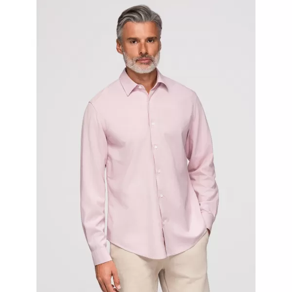  Pánska košeľa OMBRE OM-SHCS-0190 PASTEL PINK 