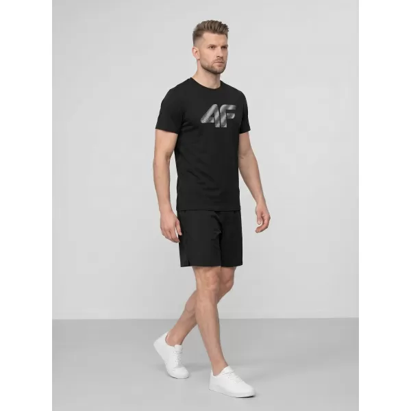  Pánske tričko 4F WMM00TTSHM3342 DEEP BLACK 