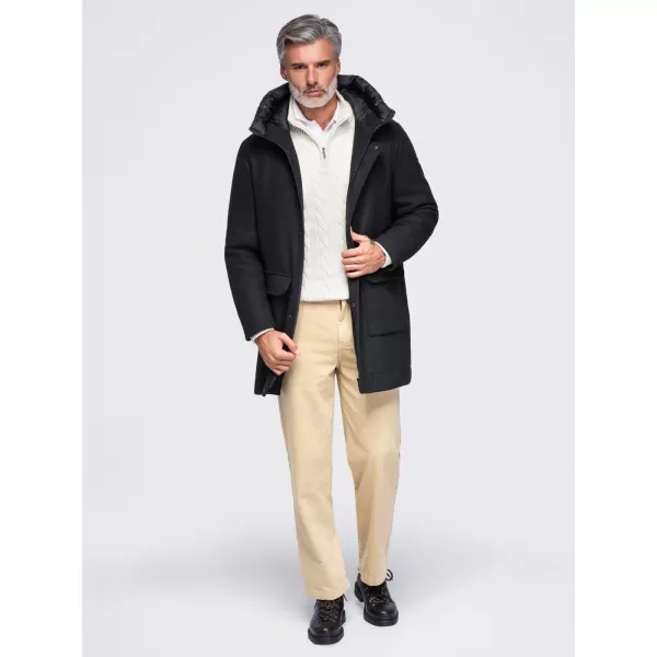  Pánska parka OMBRE OM-COWC-0161 BLACK 