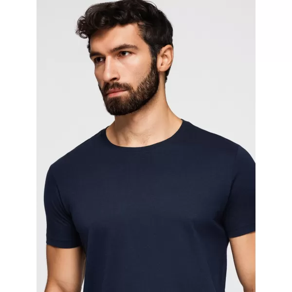  Pánske tričko OMBRE OM-TSBS-0268 BLACK/WHITE/BLUE 