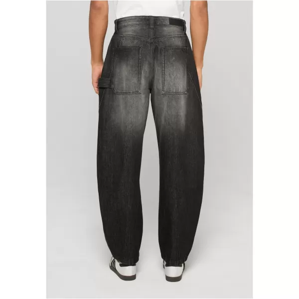  Pánske nohavice URBAN CLASSICS TB8057 MID DEEP GREY MARBLE WASHED 