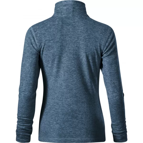  Dámska micro fleece mikina MALFINI FACTOR 853 TMAVÝ DENIM MELÍR 