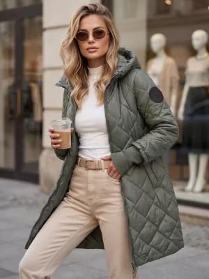 Dámska bunda DSTREET TY5863 ZELENÁ