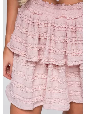 Dámska sukňa OMBRE OW-GL-E0014 PINK