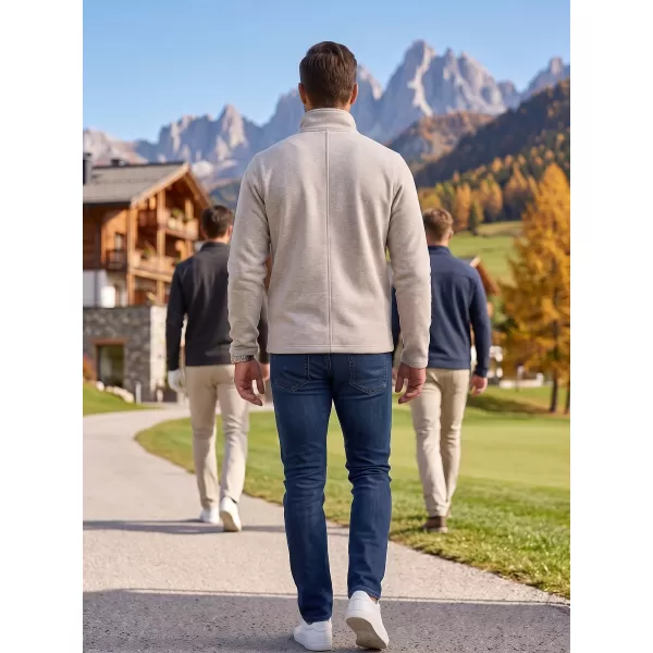  Pánska fleece mikina ALTISPORT ALM002852 STRIEBORNÝ MELÍR 