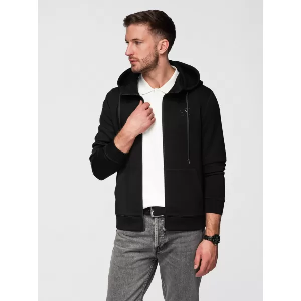  Pánska mikina OMBRE OM-SZBC-0196 BLACK 