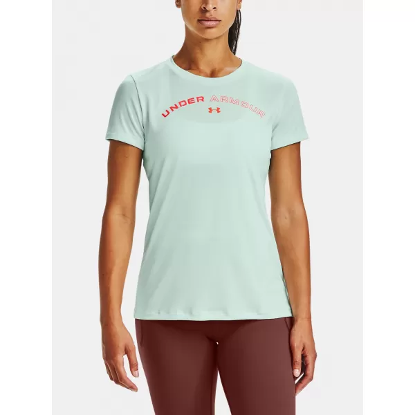  Dámske tričko UNDER ARMOUR TECH TWIST GRAPHIC LU SSC 1356304-403 MODRÁ 