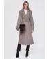 Dámsky kabát OMBRE OW-CT-E0006 COFFEE-COLOURED