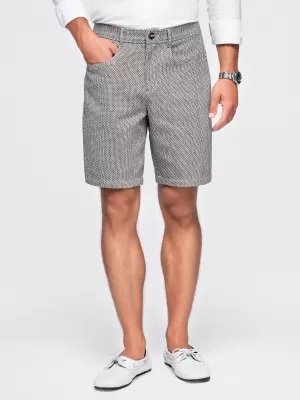 Pánske kraťasy OMBRE OM-SRCS-0189 BROWN MELANGE