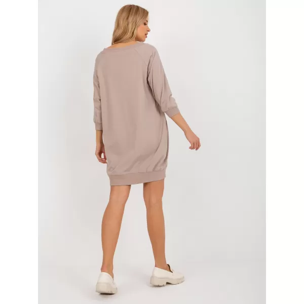  Dámske šaty BASIC FEEL GOOD RV-SK-7203.35P DARK BEIGE 