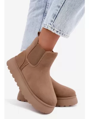 Dámske snehule BIG STAR SHOES UU274173 BEIGE