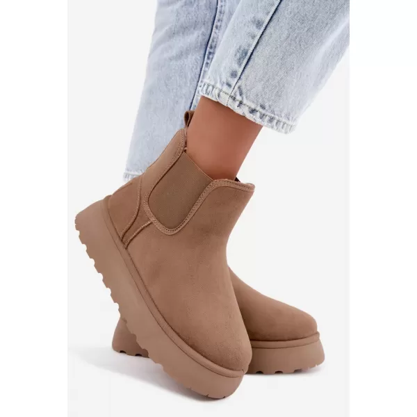  Dámske snehule BIG STAR SHOES UU274173 BEIGE 