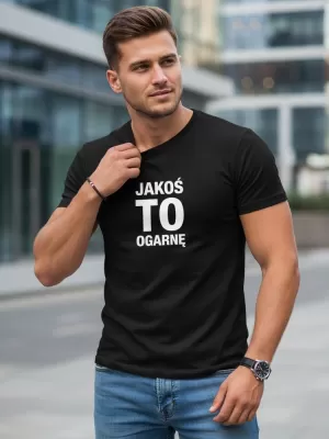 Pánske tričko DSTREET NX0116R-BK ČIERNA