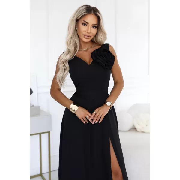  Dámske šaty NUMOCO 669-6 KLASICKÁ ČIERNA 