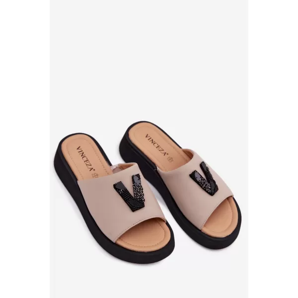  Dámske šľapky VINCEZA 66950 BEIGE 