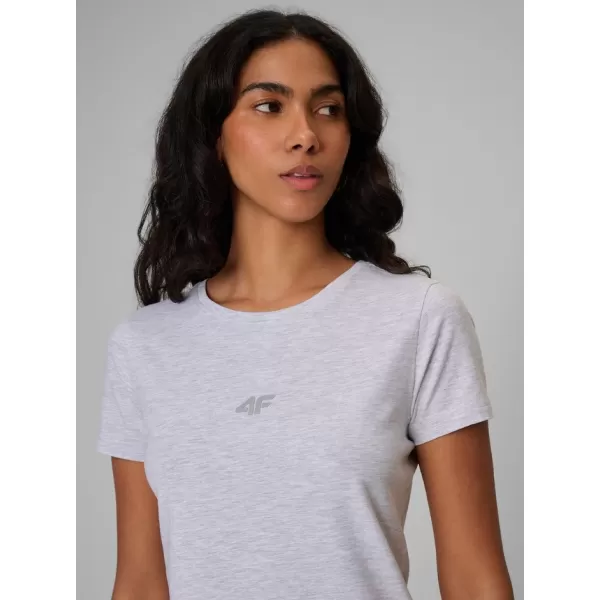  Dámske tričko 4F WMM00TTSHF2255 COLD LIGHT GREY MELANGE 
