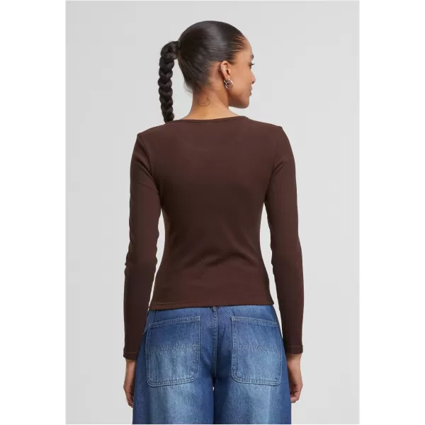  Dámske tričko URBAN CLASSICS TB7786 WARM/BROWN 