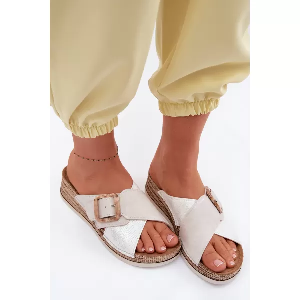  Dámske šľapky INBLU RV000016 BEIGE 