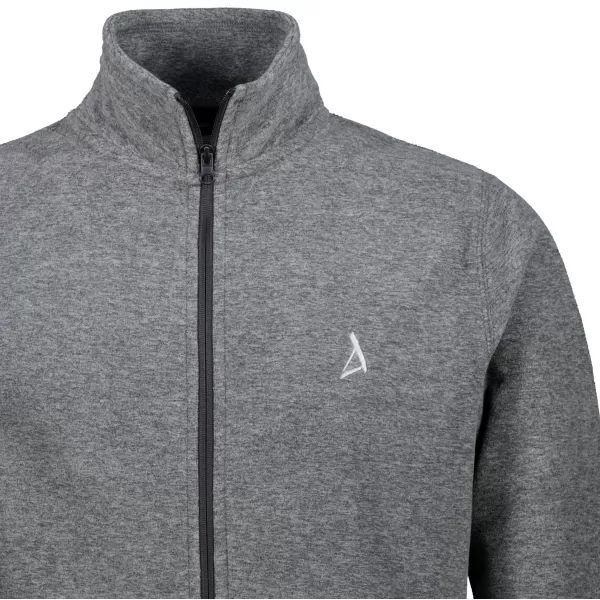  Pánska fleece mikina ALTISPORT ALM002852 ČIERNY MELÍR 