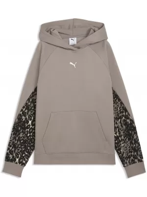 Dámska mikina PUMA SPORT ANIMAL STANDARD HOODIE FL 69400781 MOUSE GRAY