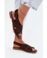 Dámske sandále S.BARSKI JC61-1001 BROWN