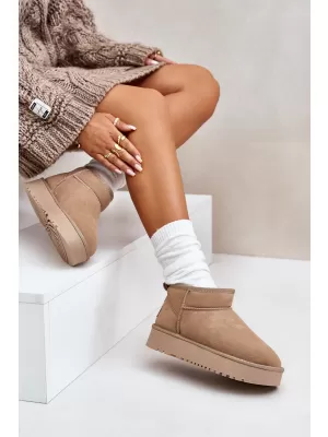 Dámske snehule BOTO NN604 KHAKI