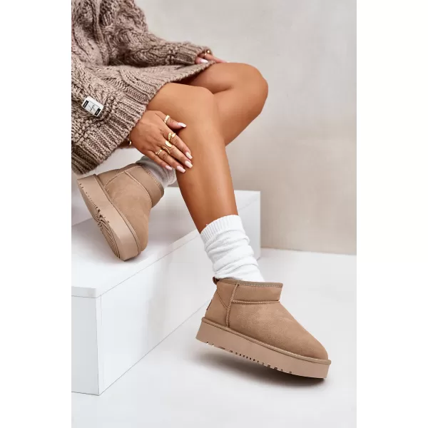  Dámske snehule BOTO NN604 KHAKI 
