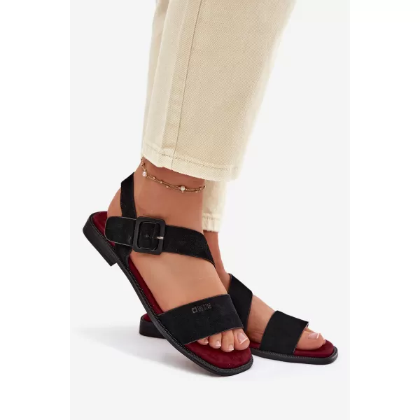  Dámske sandále BIG STAR SHOES TT274490 BLACK 