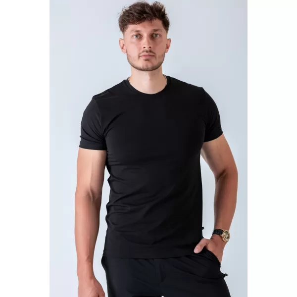  Pánske tričká NEBBIA MIKE MUSCLE FIT 158 BLACK 