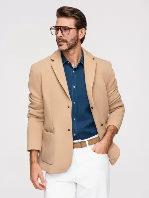 Pánska bunda OMBRE M167 LIGHT BROWN