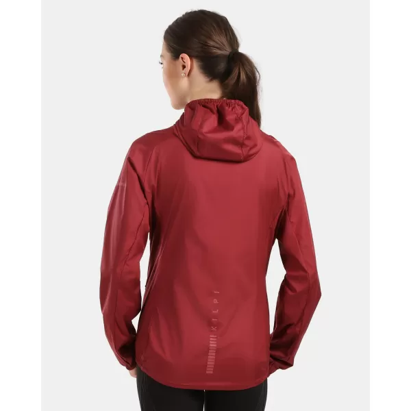  Dámska vetrovka KILPI ROSA-W 1L0109KI TMAVO ČERVENÁ 