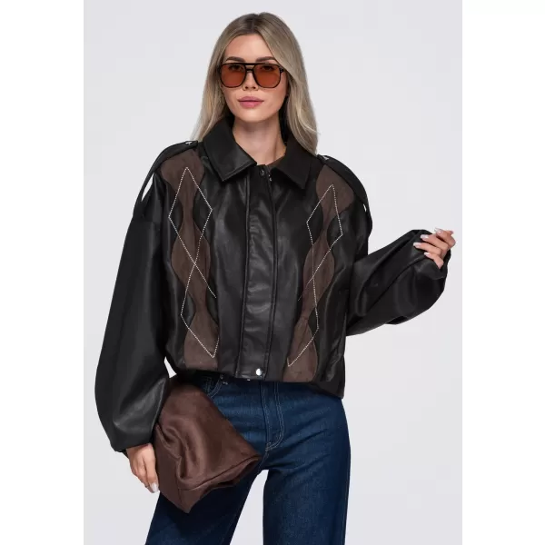  Dámska bunda OMBRE OW-JT-E0004 BROWN 