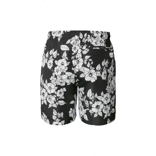  Pánske kúpacie kraťasy URBAN CLASSICS TB2679 BLACK FLOWERS 