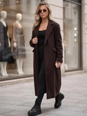 Dámsky kabát DSTREET 1 NY0838 HNEDÁ