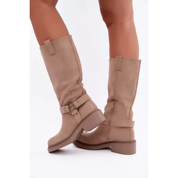  Dámske čižmy BOTO LQ-163 KHAKI 