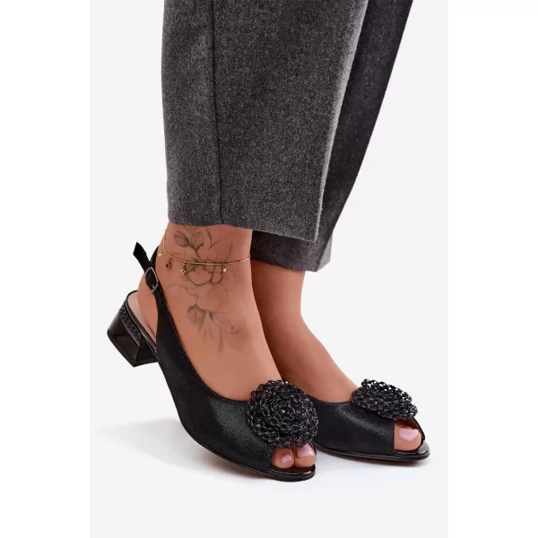  Dámske sandále D&A CR61-3030 BLACK 