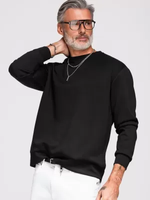 Pánska mikina OMBRE OM-SSNZ-0274 BLACK