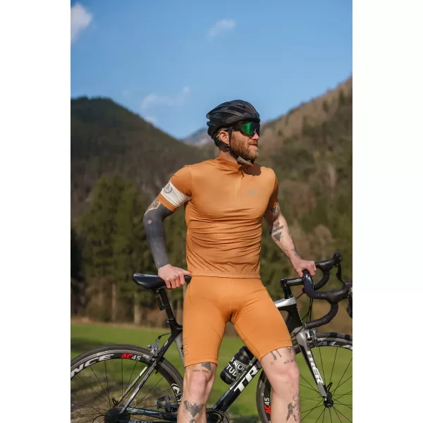  Pánske cyklistické šortky NORDBLANC LEADING NBSPM8082 HNEDÁ 