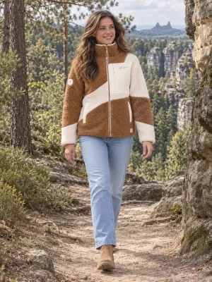 Dámska fleece mikina ALTISPORT IVONA BÉŽOVÁ