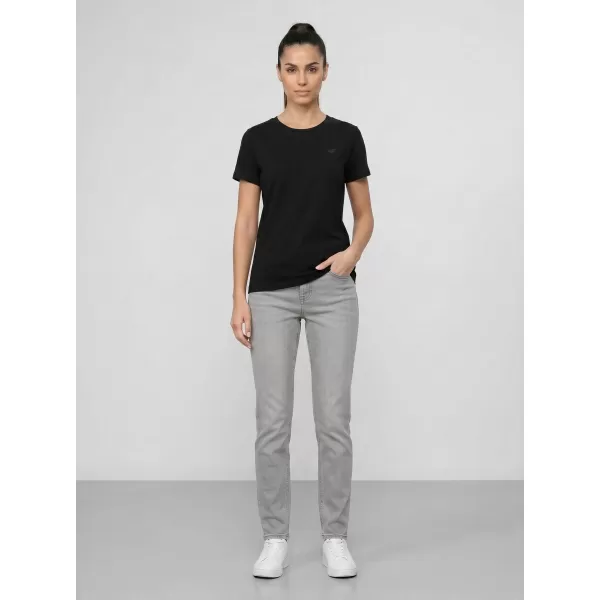  Dámske tričko 4F WAW25TTSHF2350 DEEP BLACK 