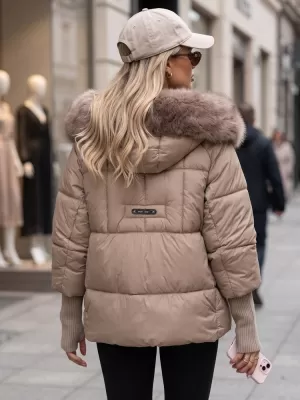 Dámska bunda DSTREET TY5740 BÉŽOVÁ