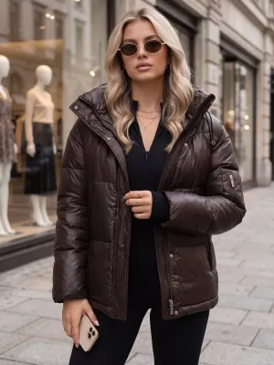 Dámska bunda DSTREET TY5965 HNEDÁ