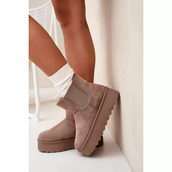 Dámske snehule BOTO 25BT26-9243 KHAKI 