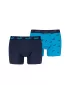Pánske boxerky PUMA ELEMENTS MEN LOGO PRINT BOXERS 2P 93875401 BLUE COMBO
