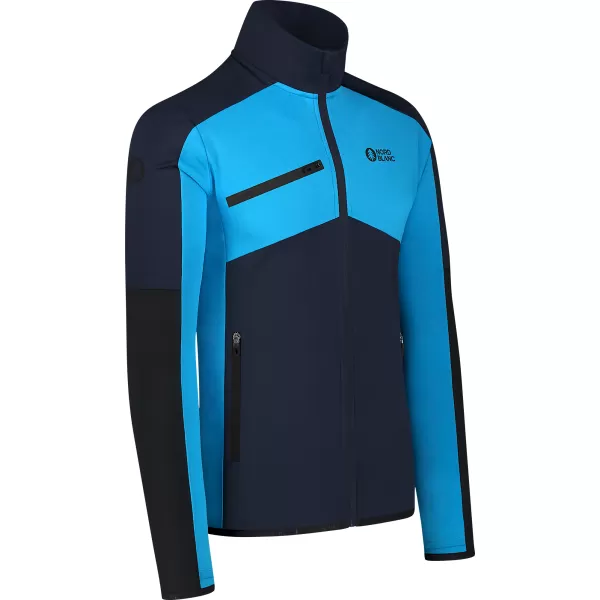  Pánska powerfleece mikina NORDBLANC CUSP NBSFM8334 MODRÁ 