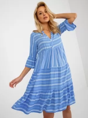 Dámske šaty SUBLEVEL D73771M30214F BLUE