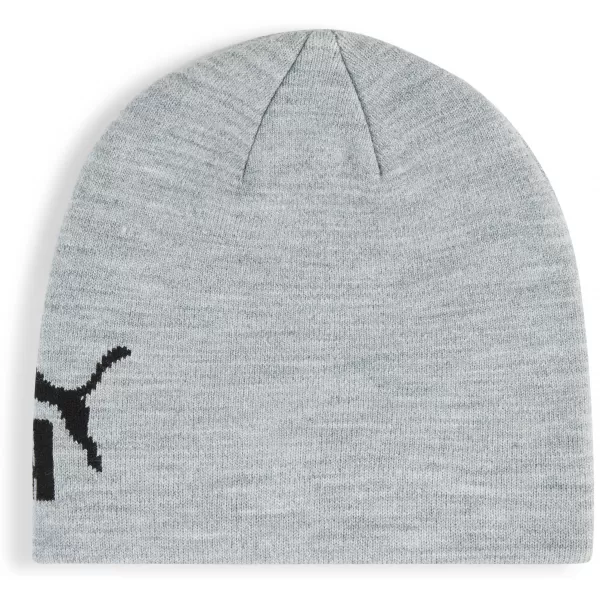  Čiapka PUMA ESS MID CROWN CUFFLESS BEANIE 026411-02 LIGHT GRAY HEATHER/ LIGHT GRAY HEATHER/PUMA BLACK 